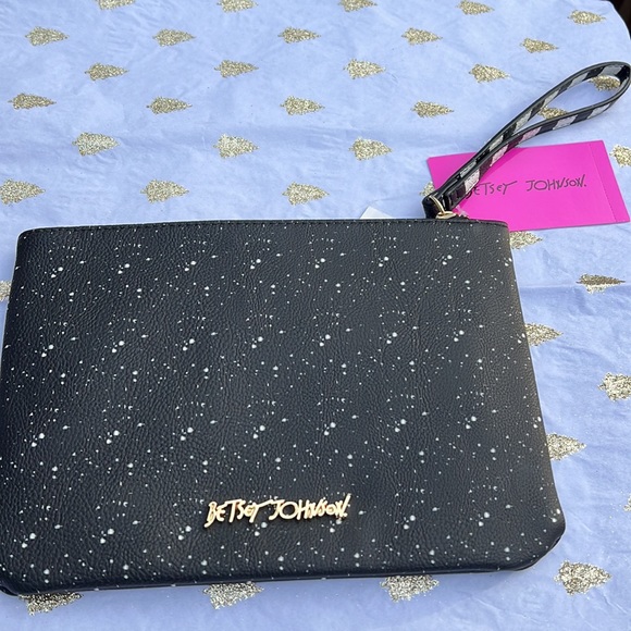 New Betsey Johnson Zippered YOU WILL MAKE IT Wristlet Pouch - Picture 5 of 13